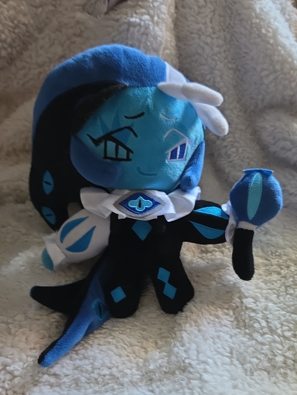 Shadow Milk Cookie Figure Plush Doll Cookie Run: Kingdom Game Collection Doll.